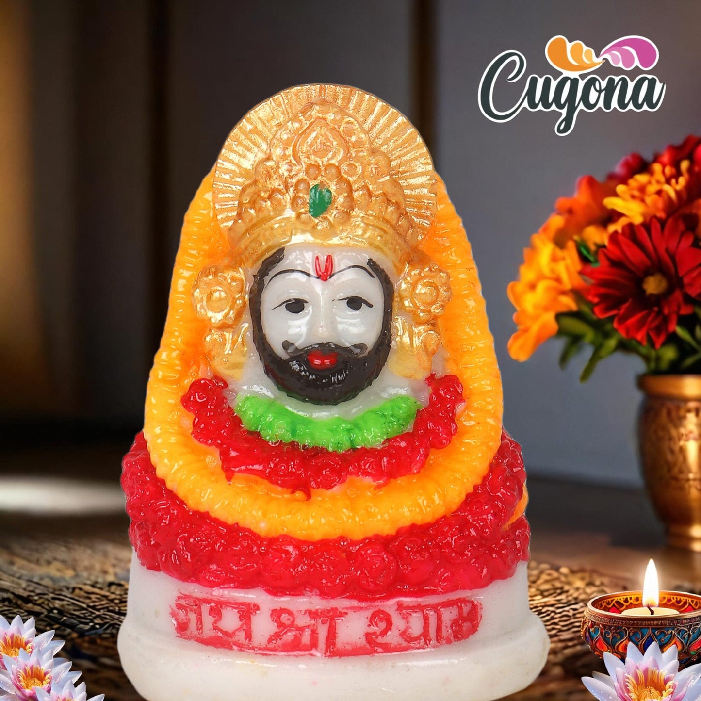 Khatu Shyam Ji Murti 3inch – Polyresin marble dust