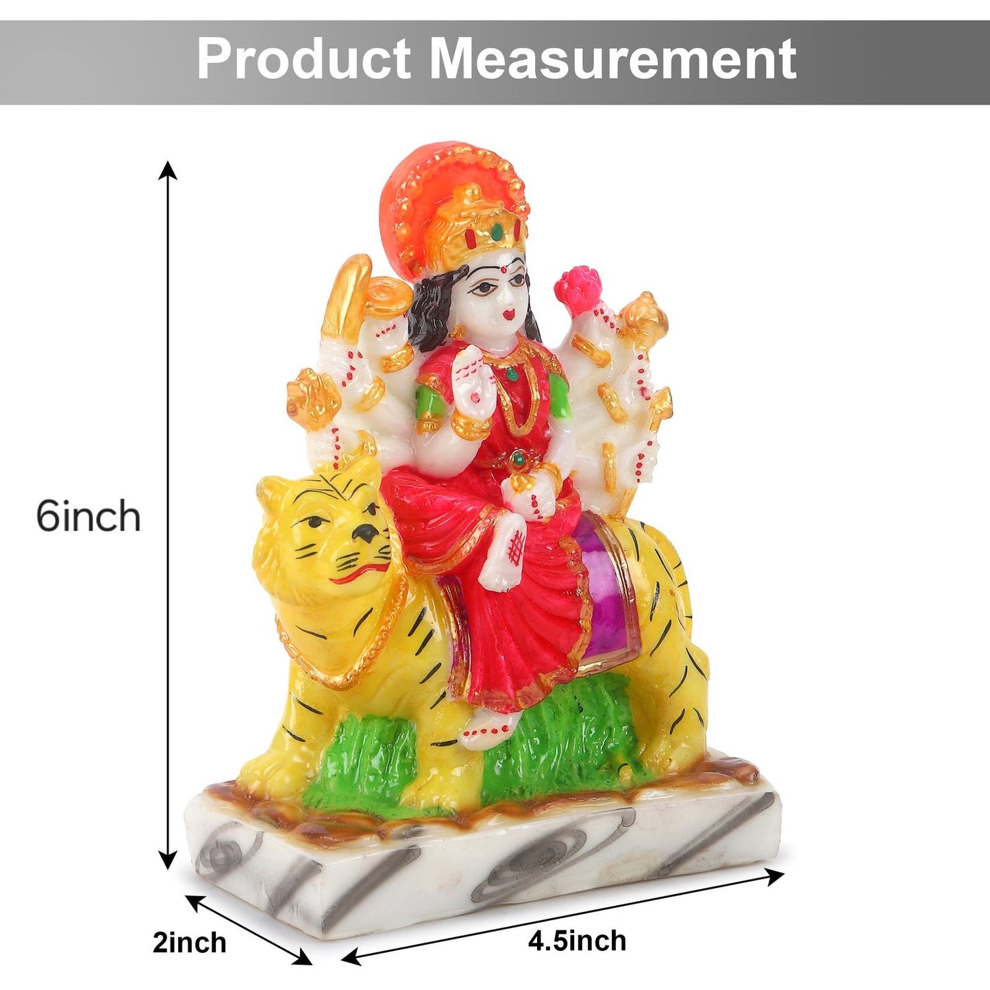 Durga Maa Murti 6 Inch marble dust
