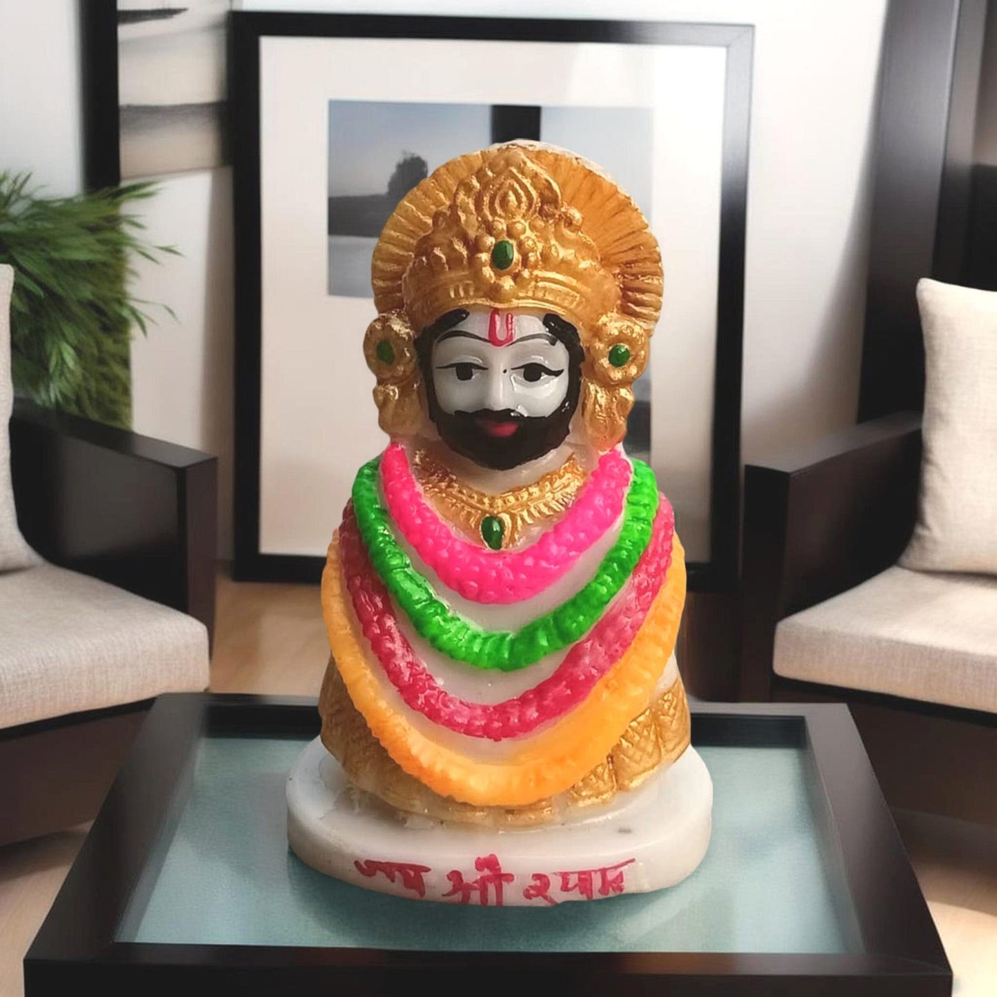 Khatu Shyam Ji Murti 4 inch– Spiritual Polyresin premium quality