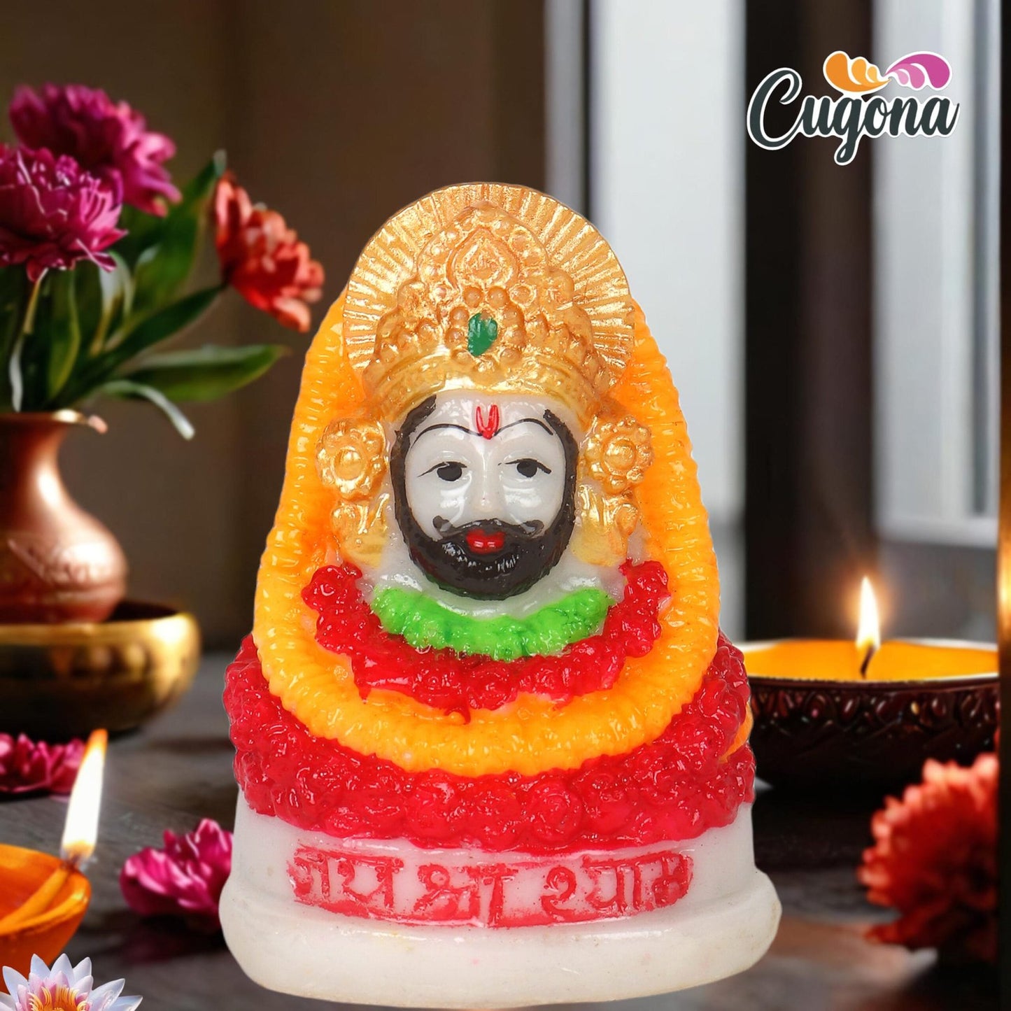 Khatu Shyam Ji Murti 3inch – Polyresin marble dust