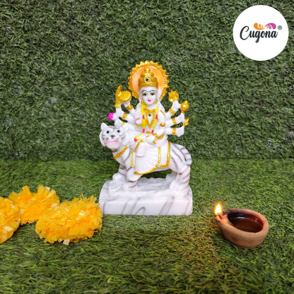 Durga Mata murti idol 7 inch marble dust