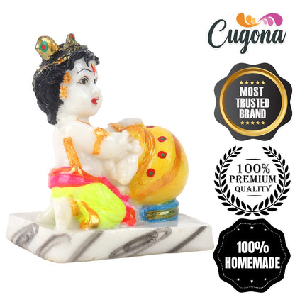 krishna idol for home 4 Inch Polyresin marble dust