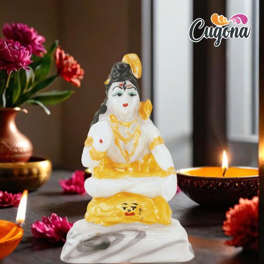 Shiv Murti for Home  Polyresin Idol 3.5 Shiv Idol marble dust