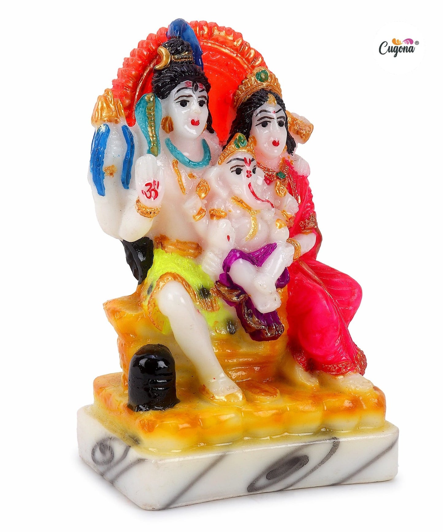 Shiv Parivar Murti for Home Pooja - 5 Inch polyresin