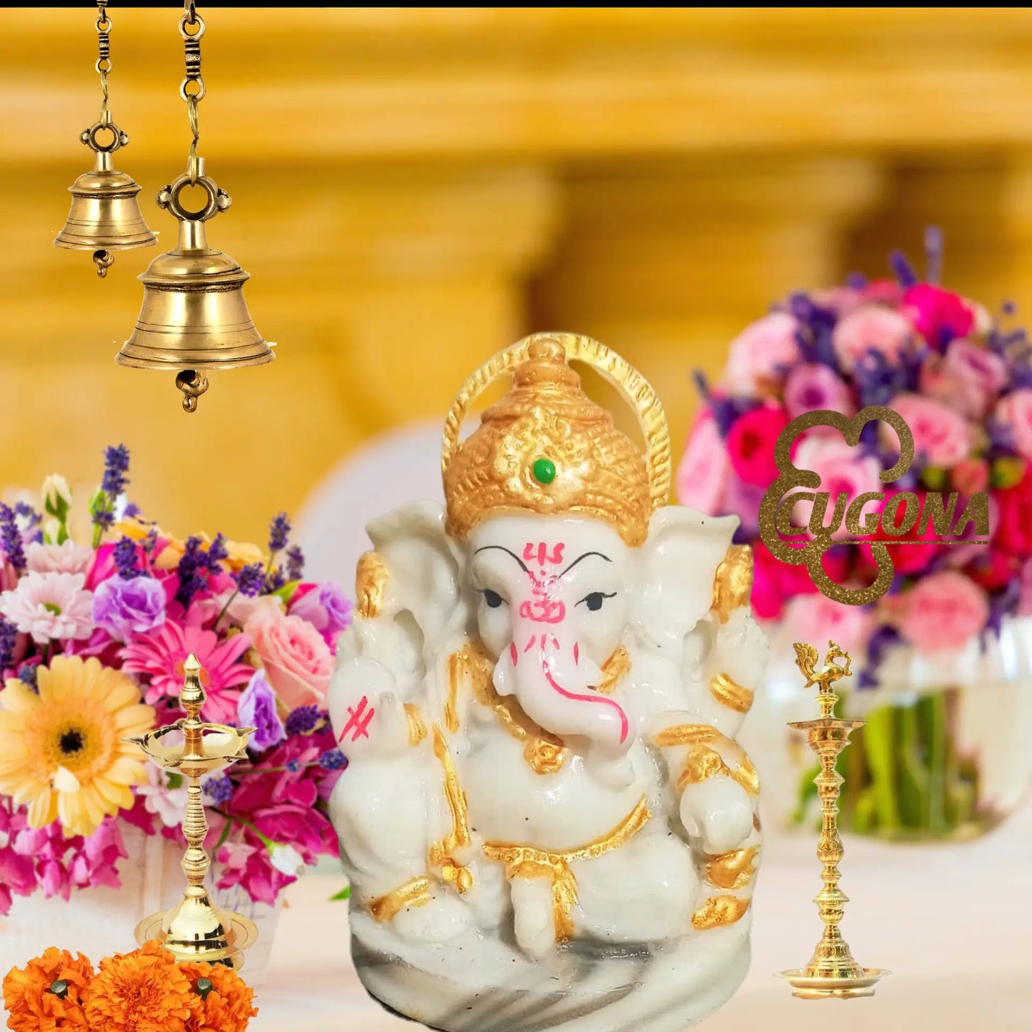 Ganesh Ji Murti | 4-Inch -marble dust