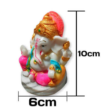 Ganesh Ji Murti | 4-Inch -marble dust (polyresin )