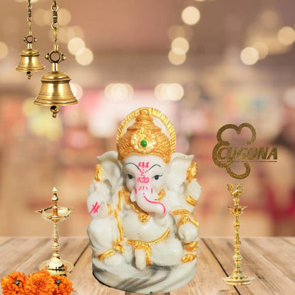 Ganesh Ji Murti | 4-Inch -marble dust