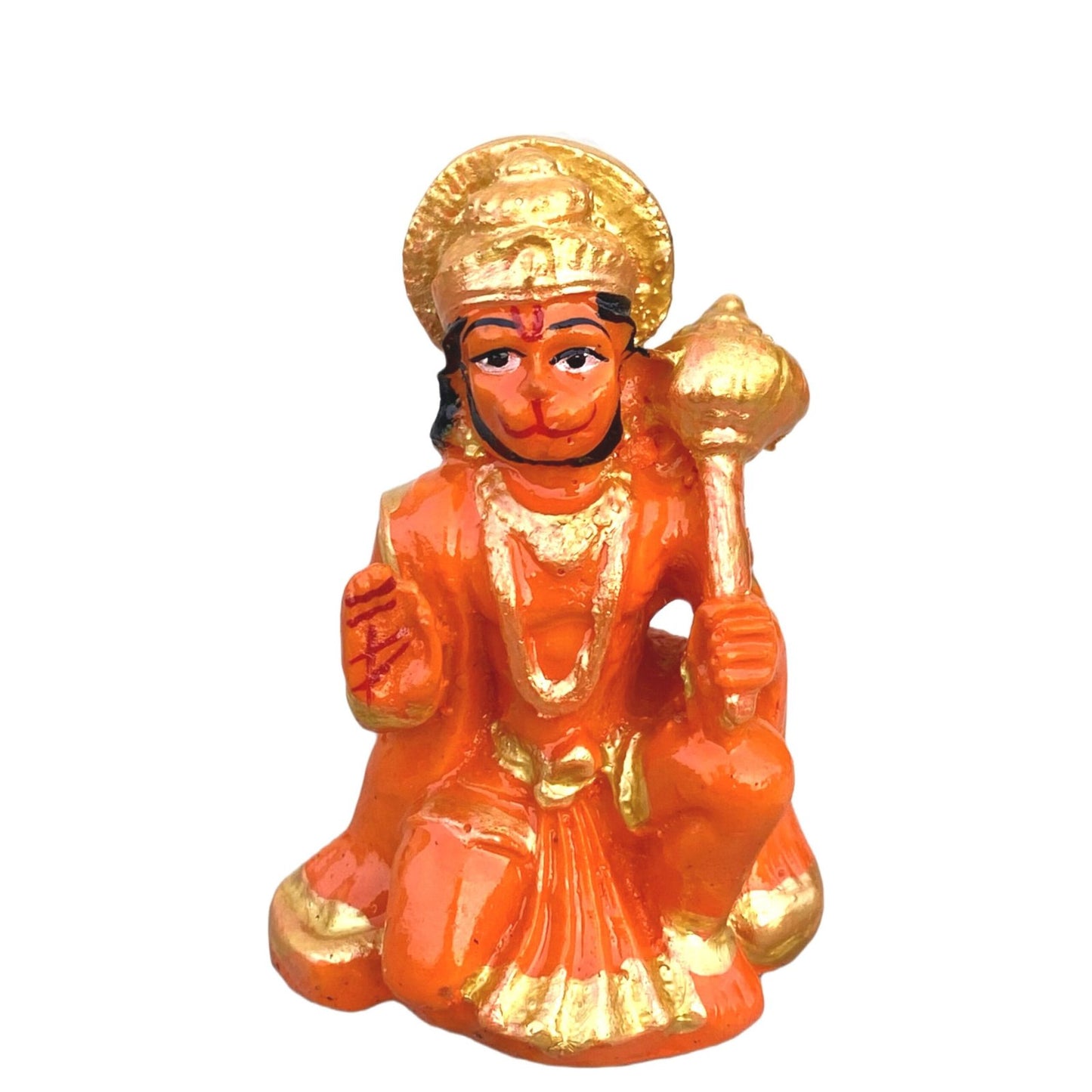 hanuman ji murti 3 INCH - Hanuman IDOL HANUMAN Ji Murti Blessing with Gada Sitting