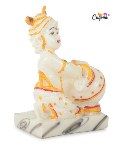 krishna idol for home 7 Inch - Polyresin marble dust big idol