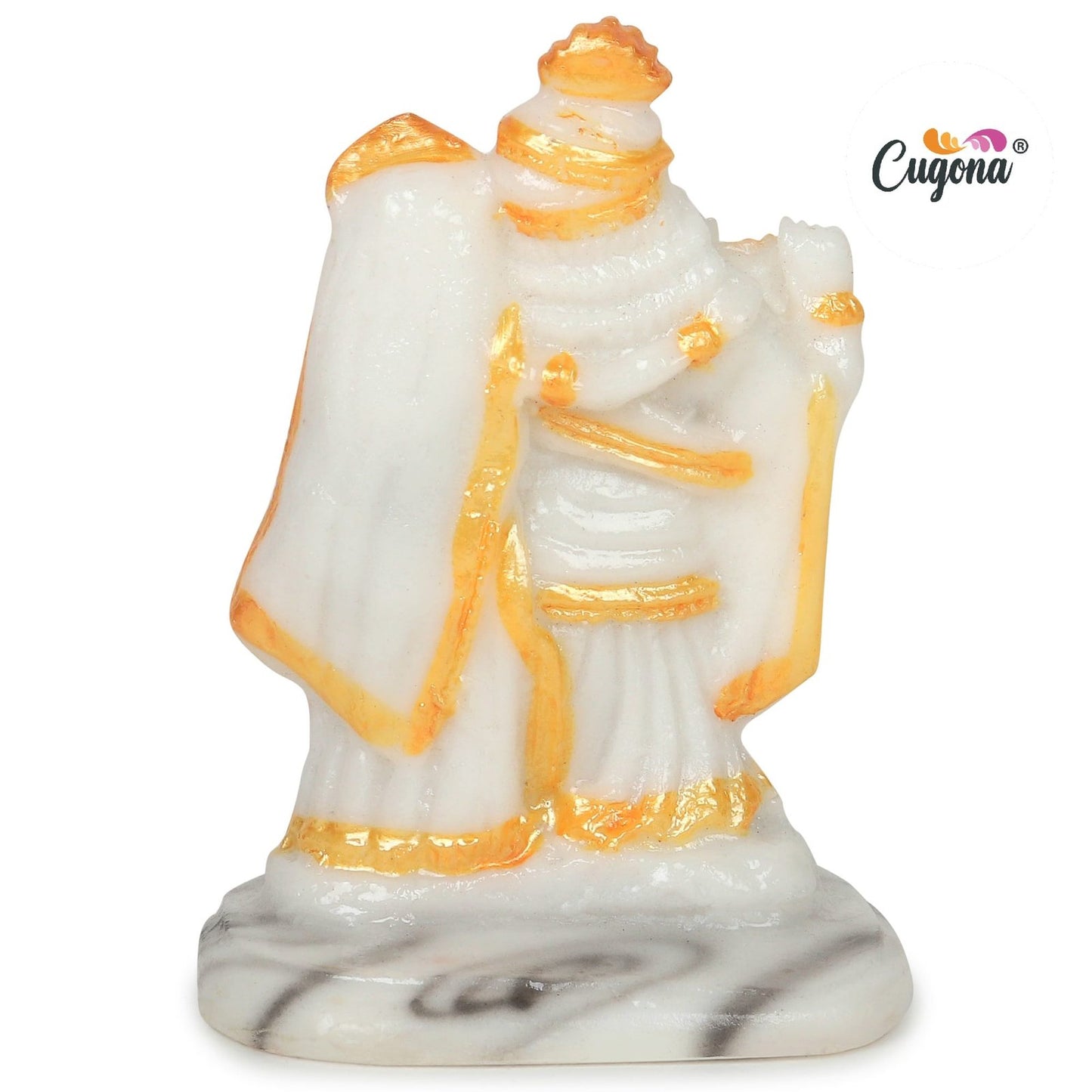 Radha Krishna Murti Cultured Marble dust - 4inch