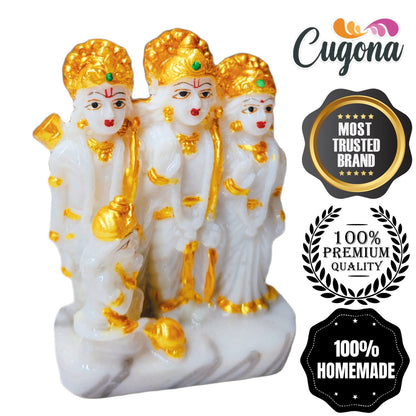 Ram Darbar Murti 4.5 Inch Marble dust Statue