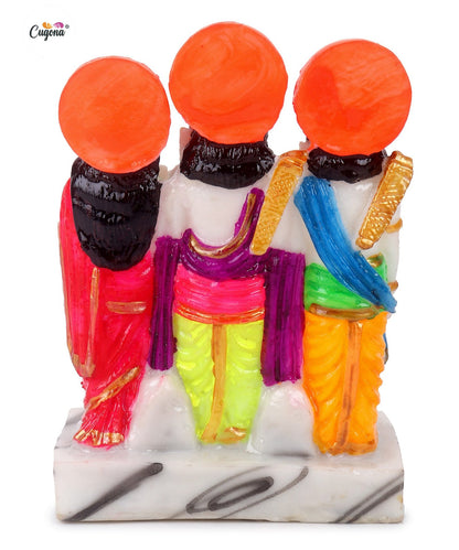 Ram Darbar Murti for home 7 Inch Marble Statue -polyresin Premium quality