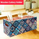 Cutlery holder wooden