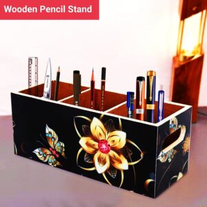 Wooden Desk Organizer & Kitchen Storage Rack - Multipurpose Holder